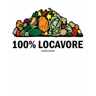 100% Locavore (Pile Of Vegetables) zazzle_shirt