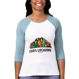 100% Locavore (Pile Of Vegetables) zazzle_shirt