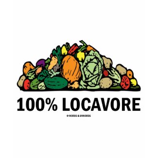 100% Locavore (Pile Of Vegetables) zazzle_shirt
