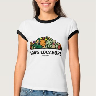 100% Locavore (Pile Of Vegetables) zazzle_shirt