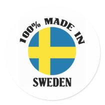 100% Made In Sweden stickers