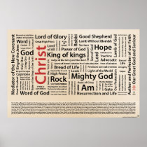 100 names of Jesus English Spelling Posters
