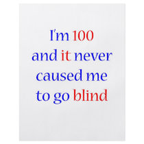 100 Never gone blind Personalized Flyer