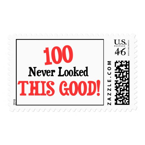100 never looked this good! stamp