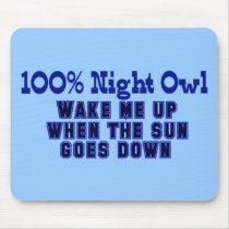 100% Night Owl Mouse Pads