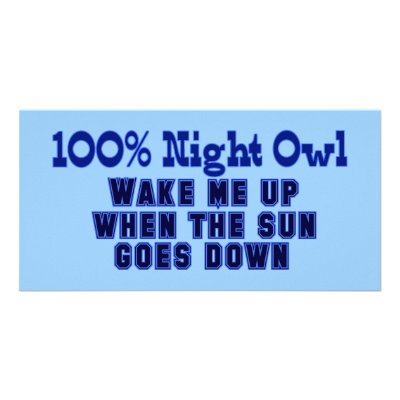 100% Night Owl Photo Card Template by willowdewisp