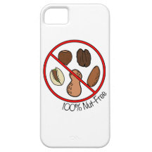 100% Nut Free (Tree nuts & Peanuts) iPhone 5 Case