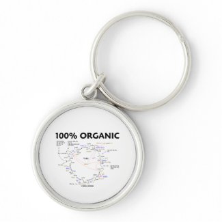 100% Organic (Citric Acid Cycle - Krebs Cycle) keychain