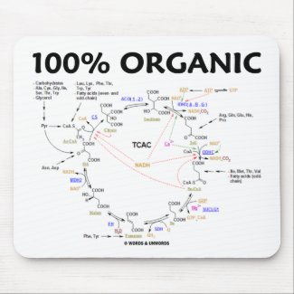100% Organic (Citric Acid Cycle - Krebs Cycle) mousepad