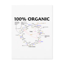 100% Organic (Citric Acid Cycle - Krebs Cycle) Post Cards