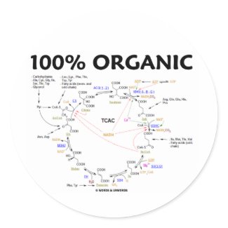 100% Organic (Citric Acid Cycle - Krebs Cycle) sticker