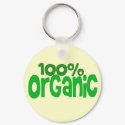 100% organic keychain