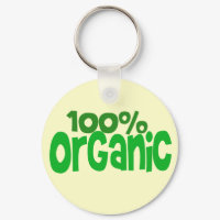 100% organic keychain