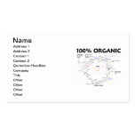 100% Organic (Krebs Cycle Humor) Business Card Template
