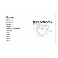 100% Organic (Krebs Cycle Humor) Business Card Template