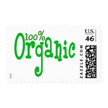 100% organic postage stamps