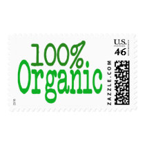 100% organic postage stamp