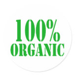 100% Organic stickers