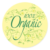 100% Organic sticker