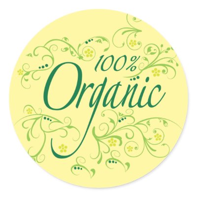 100% Organic Stickers by GardenObsessions
