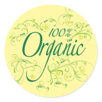 100% Organic stickers