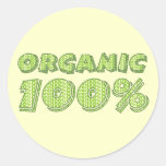 100% Organic Stickers