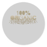 100% Organic T-shirt Sticker