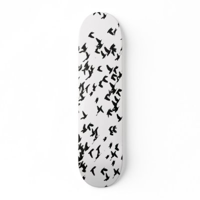 100 Parrots Skateboard by farmer77