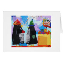 100 Penguin Mittens cards