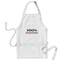 100 Percent Accountant aprons