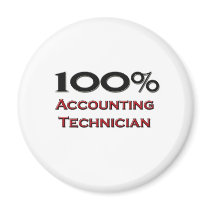 100 Percent Accounting Technician magnets