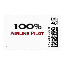 100 Percent Airline Pilot Postage
