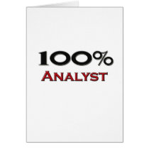100 Percent Analyst Greeting Cards