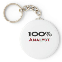 100 Percent Analyst Keychains