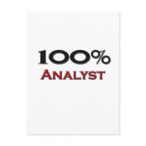 100 Percent Analyst Post Cards