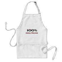 100 Percent Animal Welfare aprons
