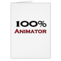 100 Percent Animator Greeting Card