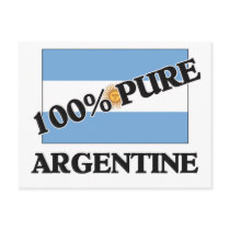 100 Percent ARGENTINE Post Card