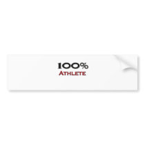 100 Percent Athlete bumper stickers