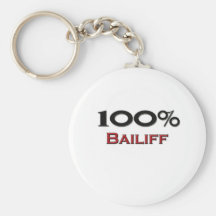 100 Percent Bailiff Key Chain