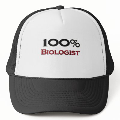100 Percent Biologist Mesh Hats by professions
