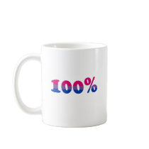 100 Percent Bisexual Coffee Mugs