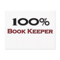 100 Percent Book Keeper postcards by professions 100 Percent Book Keeper postcards