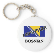 100 Percent BOSNIAN Keychain