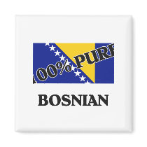 100 Percent BOSNIAN Refrigerator Magnets