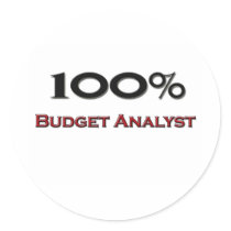100 Percent Budget Analyst stickers