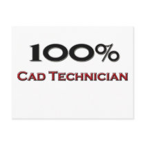 100 Percent Cad Technician postcards