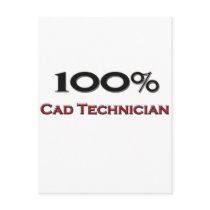 100 Percent Cad Technician postcards