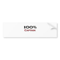100 Percent Captain bumper stickers