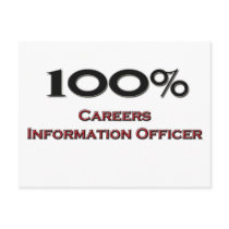 100 Percent Careers Information Officer postcards